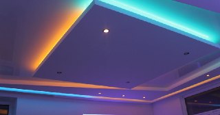 Натяжной потолок с подсветкой Солнечногорск, цена от 2128 руб.